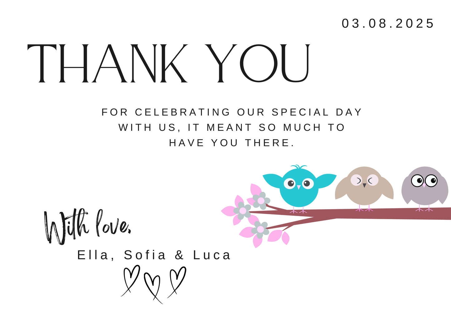 Thank You Cards (10 pack)